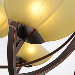 Lysekrone 6 lys Traditionel klassisk vintage metal