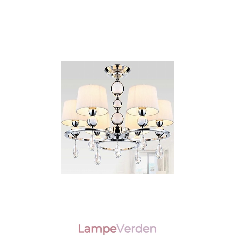 Moderne moderne krystal krom metal lysekrone