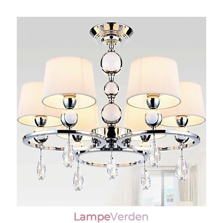 Moderne moderne krystal krom metal lysekrone Moderne moderne krystal krom metal lysekrone