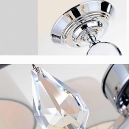 Moderne moderne krystal krom metal lysekrone
