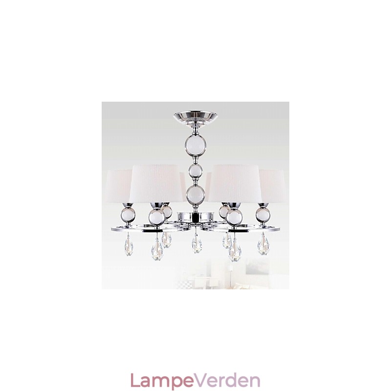 Moderne moderne krystal krom metal lysekrone