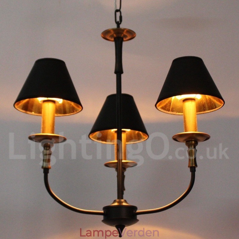 3 lys retro moderne lysekrone