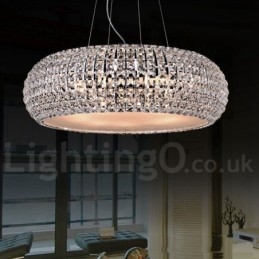 Moderne K9 krystal loft pendel lys indendørs lysekrone tromle belysning lamper armaturer