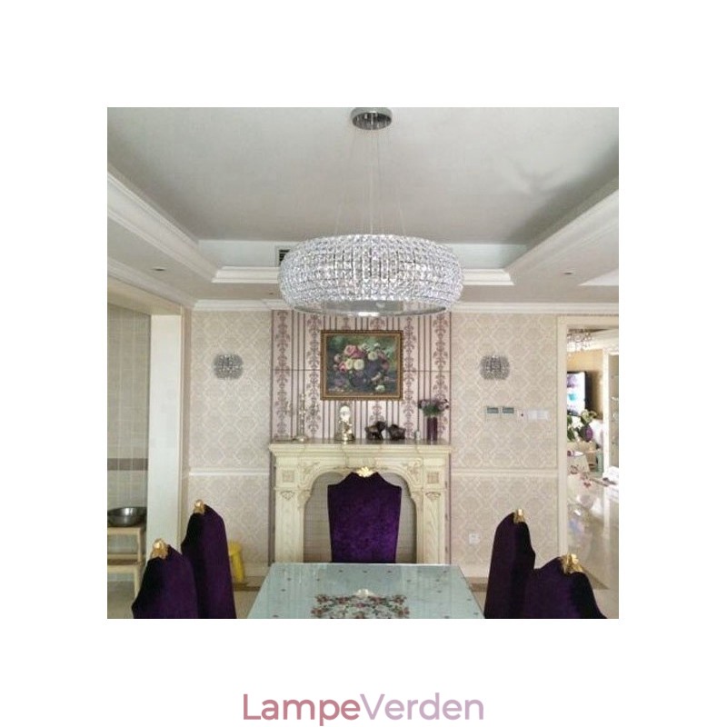 Moderne K9 krystal loft pendel lys indendørs lysekrone tromle belysning lamper armaturer