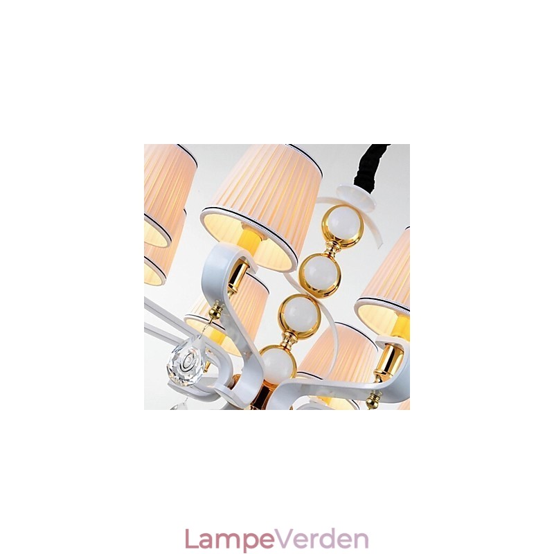 Stof lysekrone 5 lys moderne minimalistisk højkvalitets lampe
