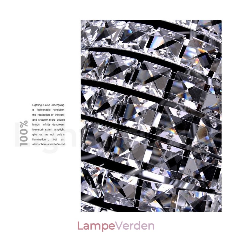 Moderne K9 krystal loft pendel lys indendørs lysekrone tromle belysning lamper armaturer
