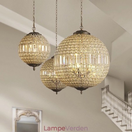Globe Modern K9 Krystal Loft Pendel Indendørs Lysekrone Tromle Belysningslamper Armaturer Globe Modern K9 Krystal Loft Pendel Indendørs Lysekrone Tromle Belysningslamper Armaturer
