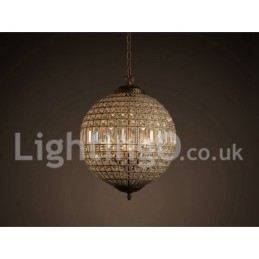 Globe Modern K9 Krystal Loft Pendel Indendørs Lysekrone Tromle Belysningslamper Armaturer