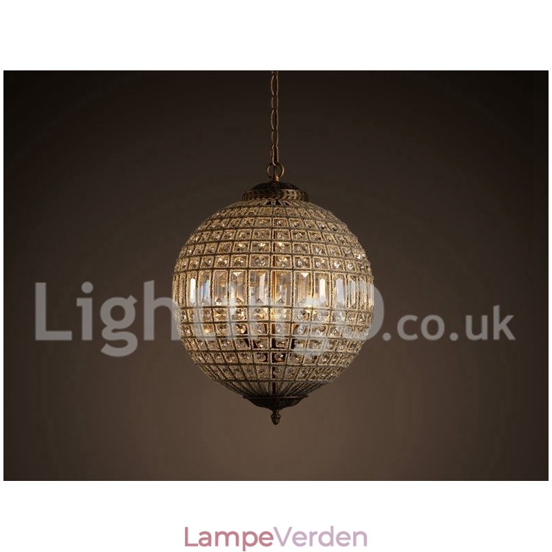 Globe Modern K9 Krystal Loft Pendel Indendørs Lysekrone Tromle Belysningslamper Armaturer
