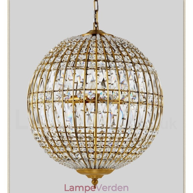 Globe Moderne K9 Krystal Loft Pendel Lys Indendørs Lysekrone Belysning Lamper Armaturer