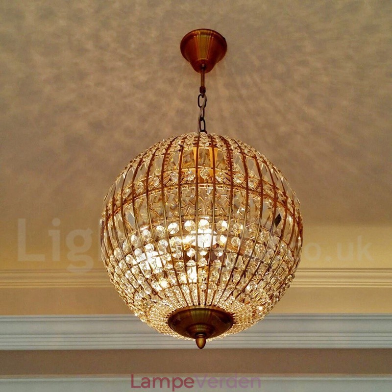 Globe Moderne K9 Krystal Loft Pendel Lys Indendørs Lysekrone Belysning Lamper Armaturer