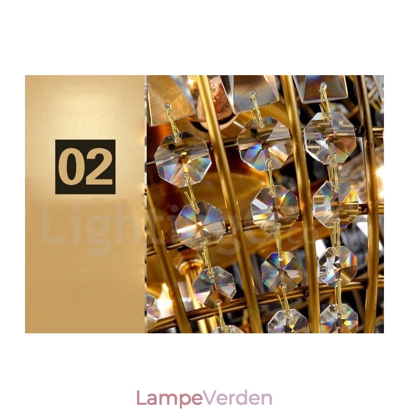 Globe Moderne K9 Krystal Loft Pendel Lys Indendørs Lysekrone Belysning Lamper Armaturer