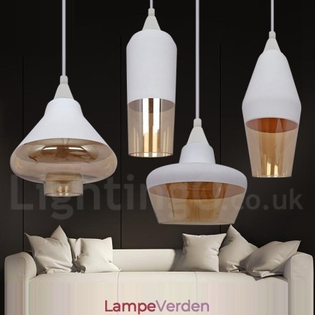 Europæisk Retro Lounge Glas Pendellampe Europæisk Retro Lounge Glas Pendellampe