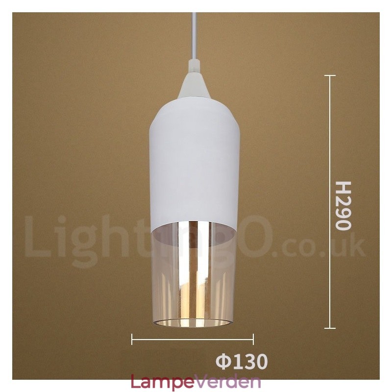 Europæisk Retro Lounge Glas Pendellampe