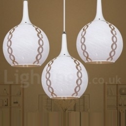 Moderne moderne Lounge Glas Pendel Light