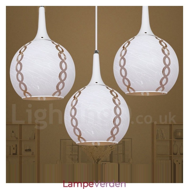 Moderne moderne Lounge Glas Pendel Light