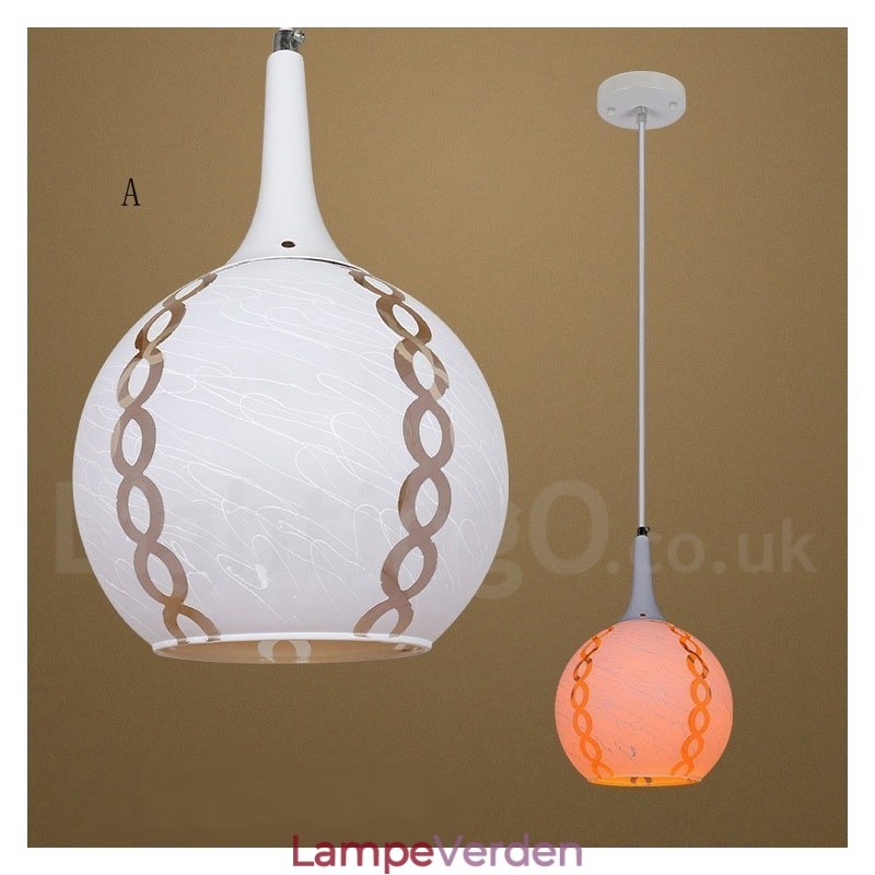 Moderne moderne Lounge Glas Pendel Light