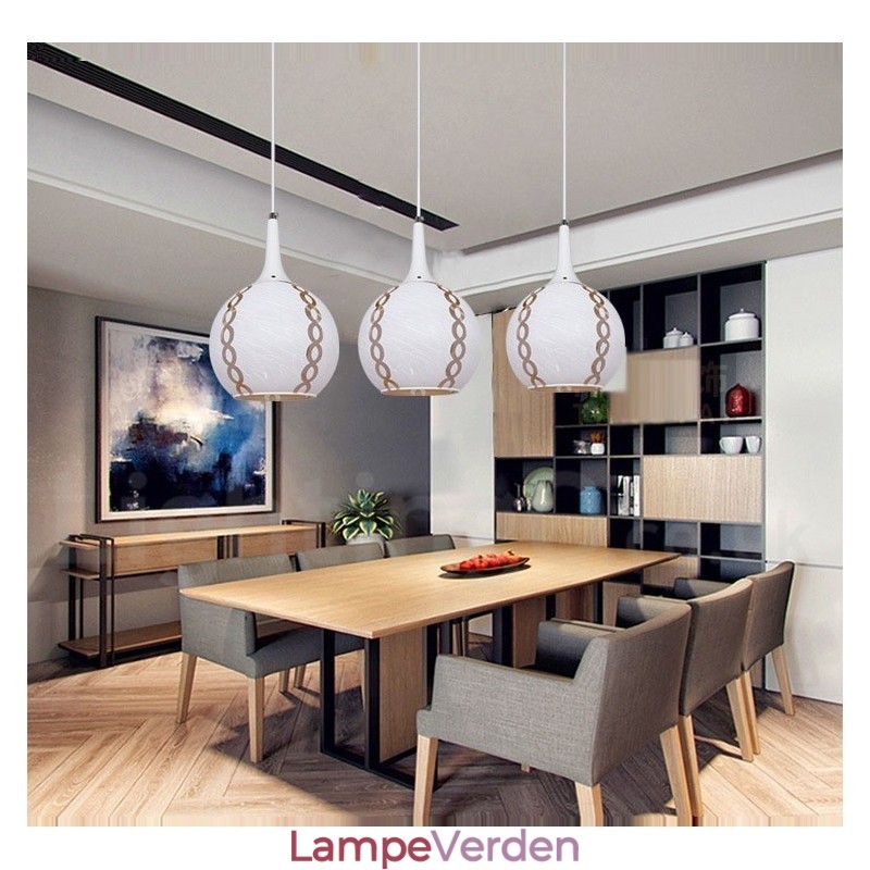 Moderne moderne Lounge Glas Pendel Light