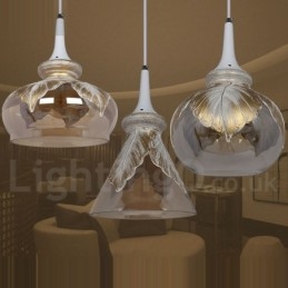 European Modern Contemporary Lounge Glas Pendel Light