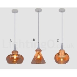 European Modern Contemporary Lounge Glas Pendel Light