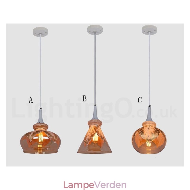 European Modern Contemporary Lounge Glas Pendel Light