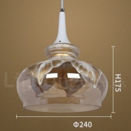 European Modern Contemporary Lounge Glas Pendel Light