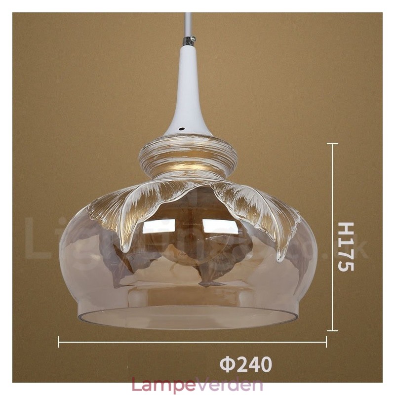 European Modern Contemporary Lounge Glas Pendel Light