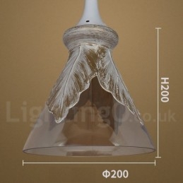 European Modern Contemporary Lounge Glas Pendel Light