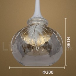 European Modern Contemporary Lounge Glas Pendel Light