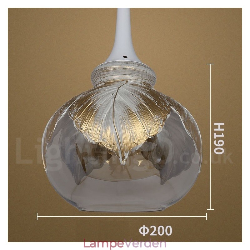 European Modern Contemporary Lounge Glas Pendel Light