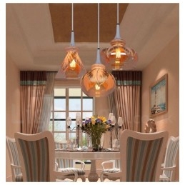 European Modern Contemporary Lounge Glas Pendel Light