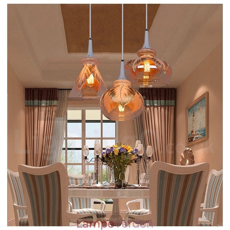 European Modern Contemporary Lounge Glas Pendel Light