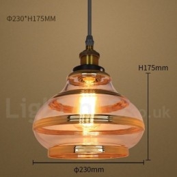 Bar Lounge European Glas Pendel Light