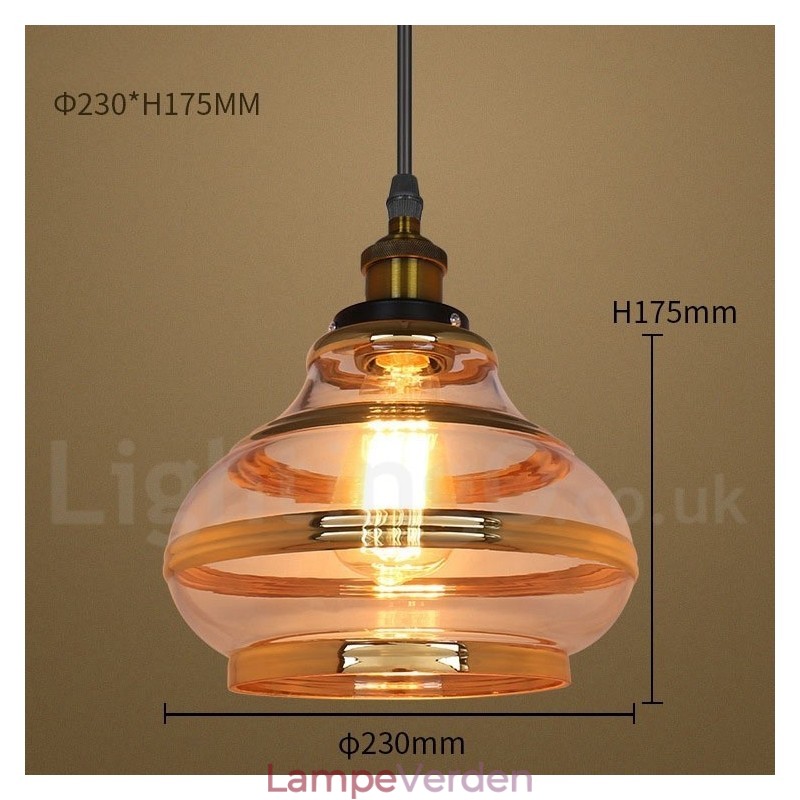 Bar Lounge European Glas Pendel Light