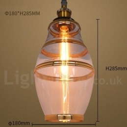 Bar Lounge European Glas Pendel Light