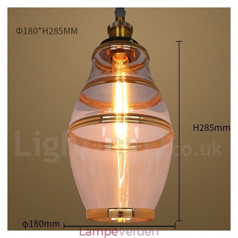 Bar Lounge European Glas Pendel Light