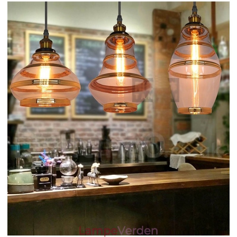 Bar Lounge European Glas Pendel Light