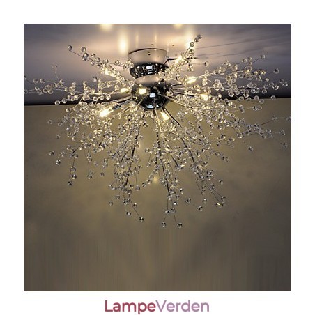 Moderne Globe Crystal Chrome Metal lysekrone Moderne Globe Crystal Chrome Metal lysekrone