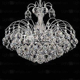 Pendant Luxury Modern Crystal Living 3 Lights lysekrone