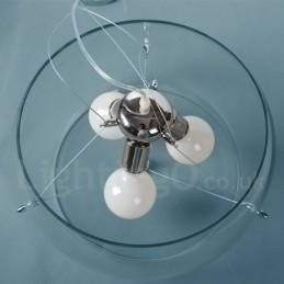 3 lys moderne moderne glas pendellampe