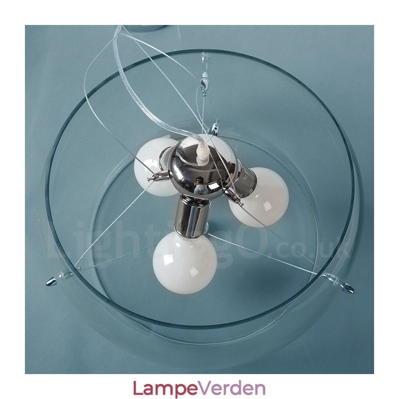 3 lys moderne moderne glas pendellampe