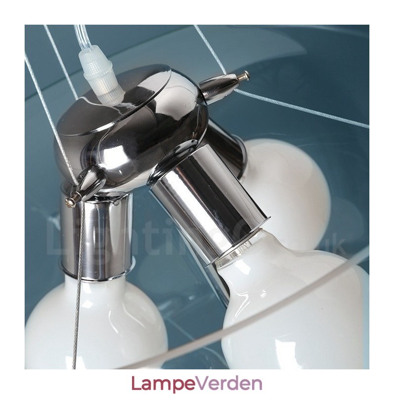 3 lys moderne moderne glas pendellampe