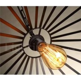 1 Lys Rustik Lodge Pendel Lampe Cafe Hamp Rope Pendel