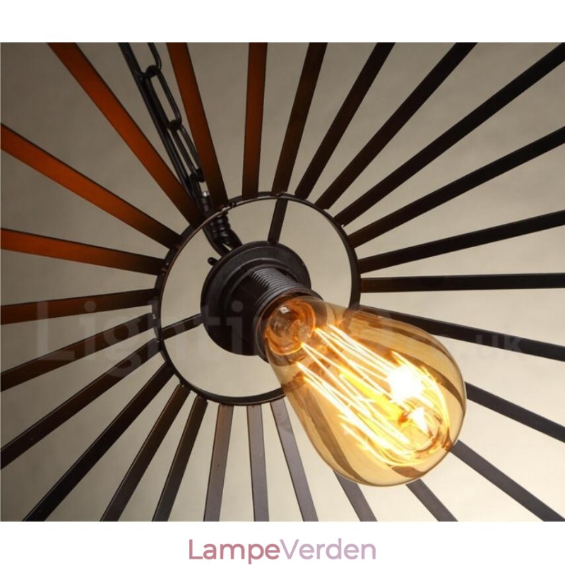 1 Lys Rustik Lodge Pendel Lampe Cafe Hamp Rope Pendel
