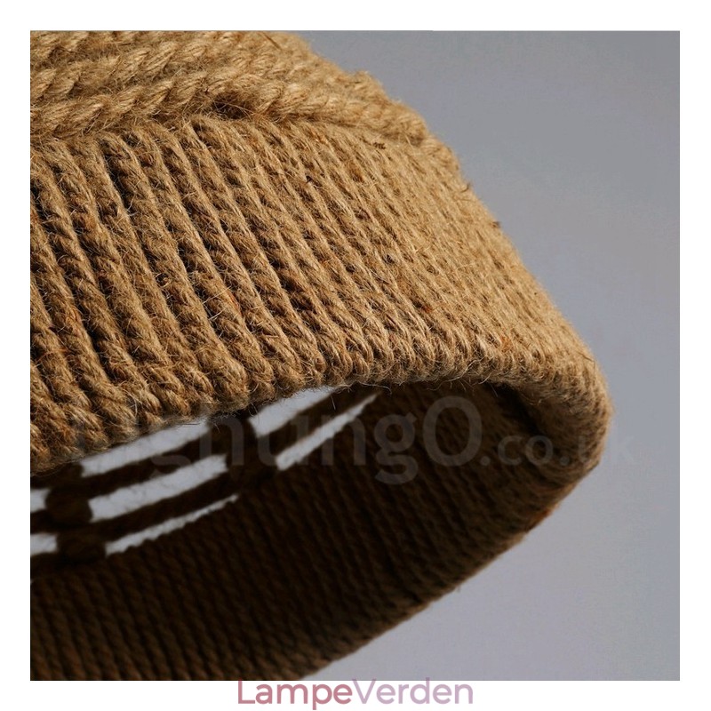 1 Lys Rustik Lodge Pendel Lampe Cafe Hamp Rope Pendel