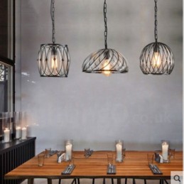 1 Light Vintage Cafe Glas Pendel Light Loft Pendel Lampe