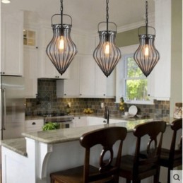 1 Light Vintage Cafe Glas Pendel Light Loft Pendel Lampe