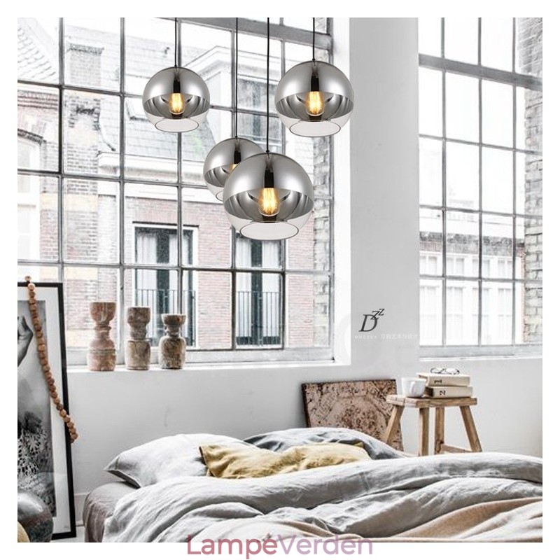 1 lys Moderne Moderne Plating Cafe Glas Pendel Light