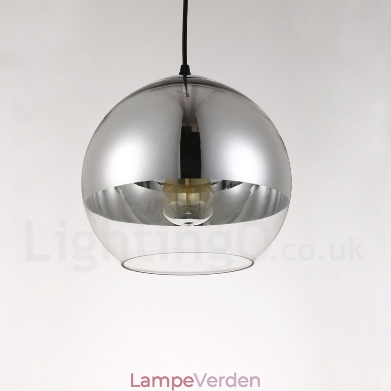 1 lys Moderne Moderne Plating Cafe Glas Pendel Light