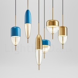 1 lys moderne moderne glas pendel
